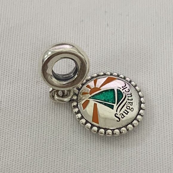 Pandora Saugatuck Michigan Exclusive Charm Pendant, S925 Silver Bracelets - Picture 3 of 4